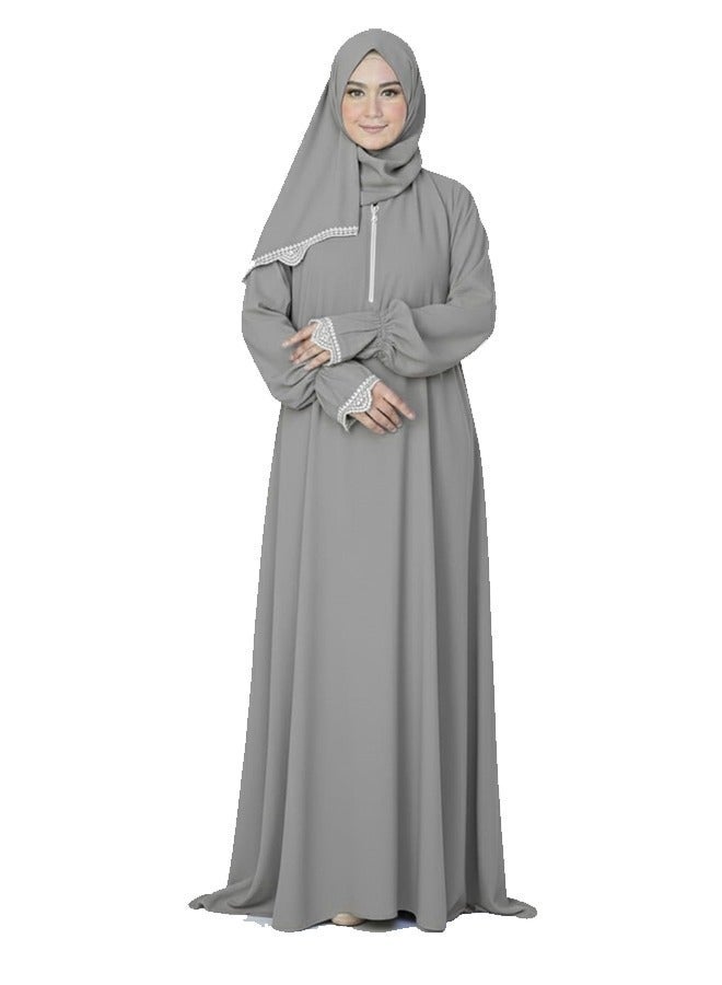 اس دي شرشف صلاة نسائي مطرز واسع و مريح خامة ممتازة - Image 2